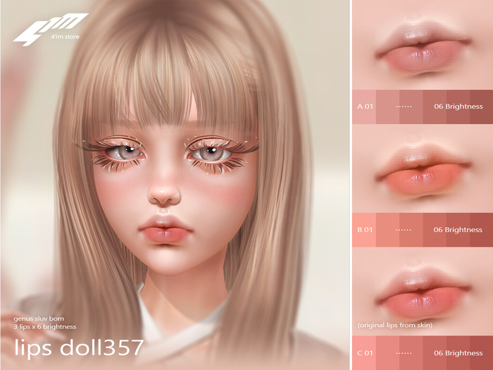 41m / Lips Doll357 / Genus: 18 Colors