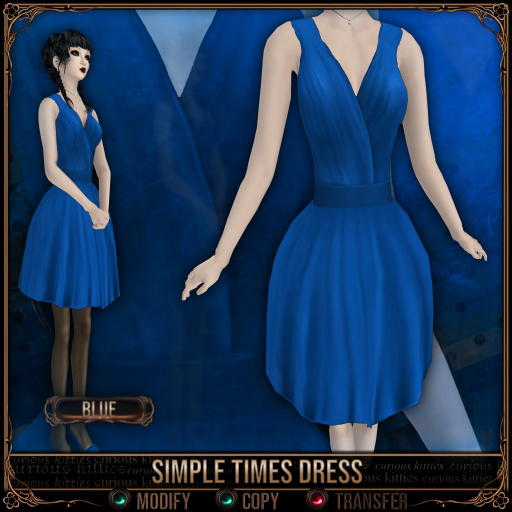 =^.^= Simple Times Dress - Blue