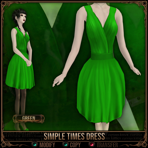 =^.^= Simple Times Dress - Green