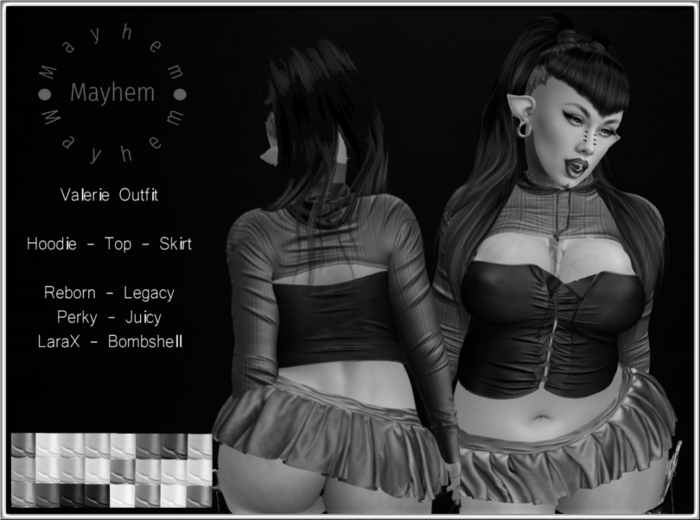  VALERIE OUTFIT FATPACK DEMO