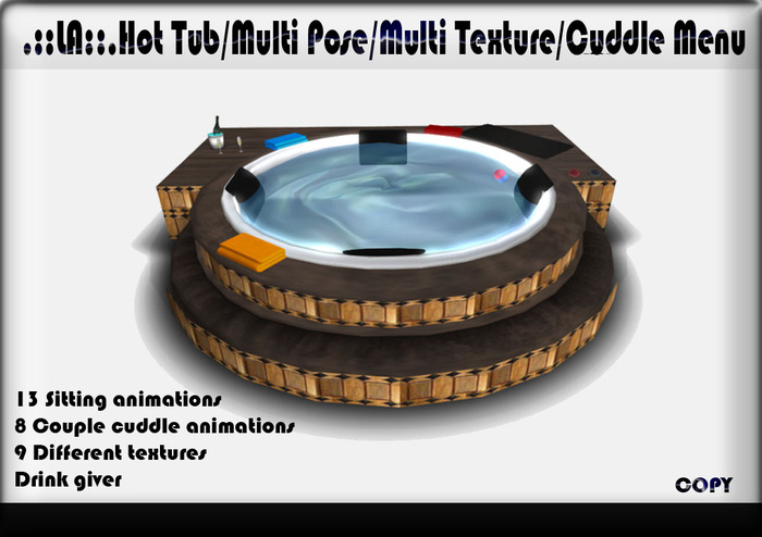 .::LA::.Hot Tub/multi pose/multi texture/Cuddle menu