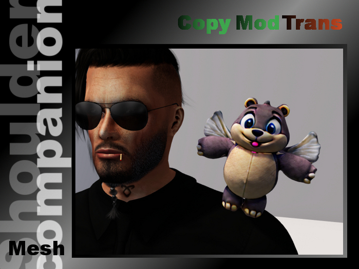 Flying bear (shoulder companion)