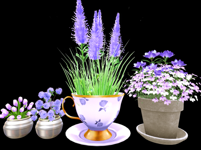 MC Spring Easter Planter Set Purple