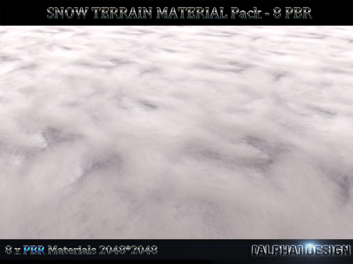 SNOW MATERIAL SET - PBR 2K