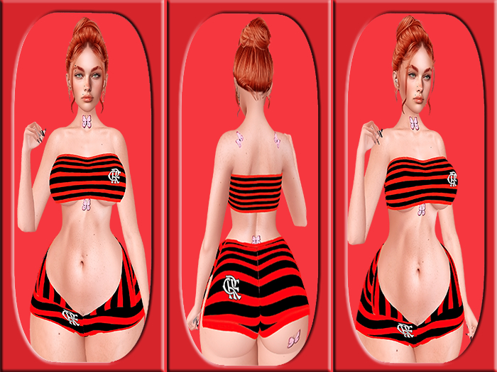 FLAMENGO TOP AND SHORTS SET