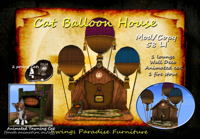 Cat Balloon House