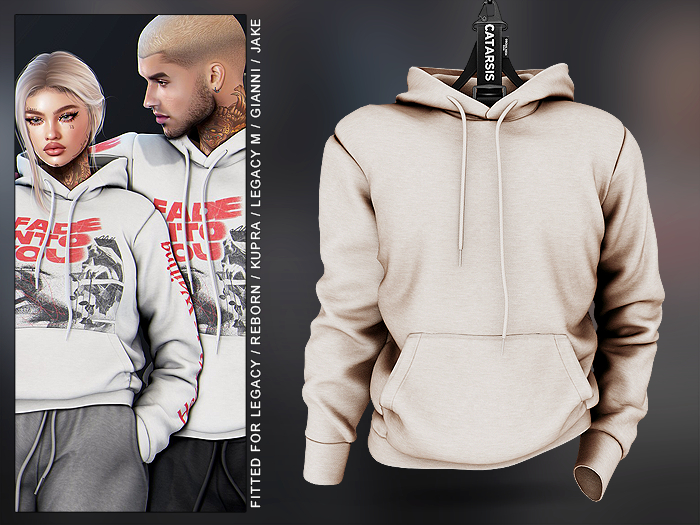 "CATARSIS" EX Hoodie - CREMA