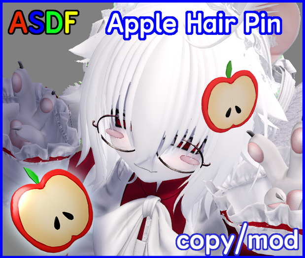 [asdf] Apple Hair Pin