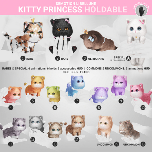 SEmotion Libellune Kitty Princess Holdable ULTRARARE 03