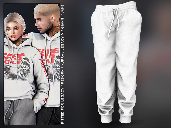 "CATARSIS" EX Joggers - WHT