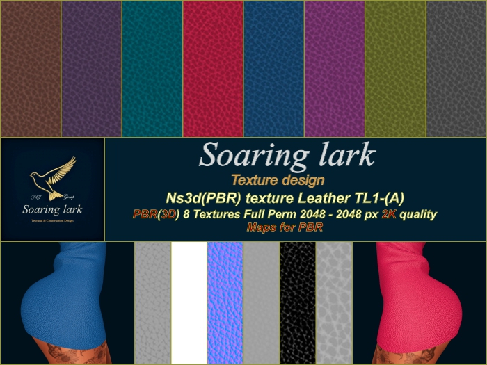Ns3d(PBR) texture Leather TL1-(A)