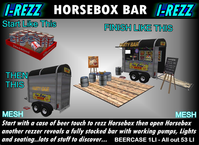 I-REZZ HORSEBOX BAR 