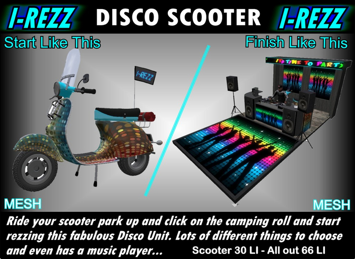 I-REZZ DISCO SCOOTER 