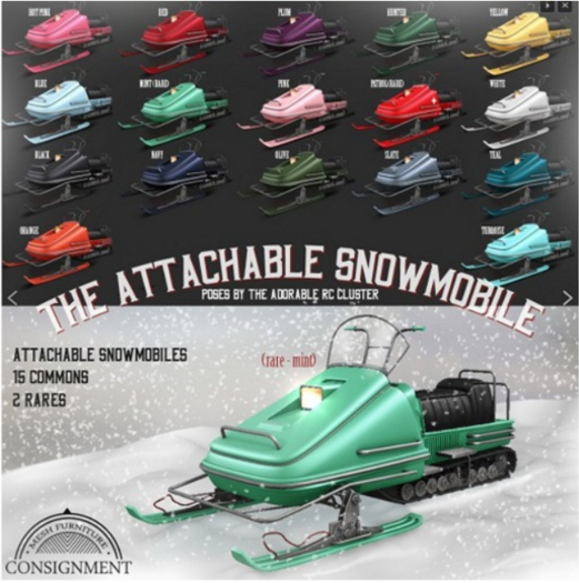 [Con.] Snowmobile- Mint-RARE (Rez to Unpack)
