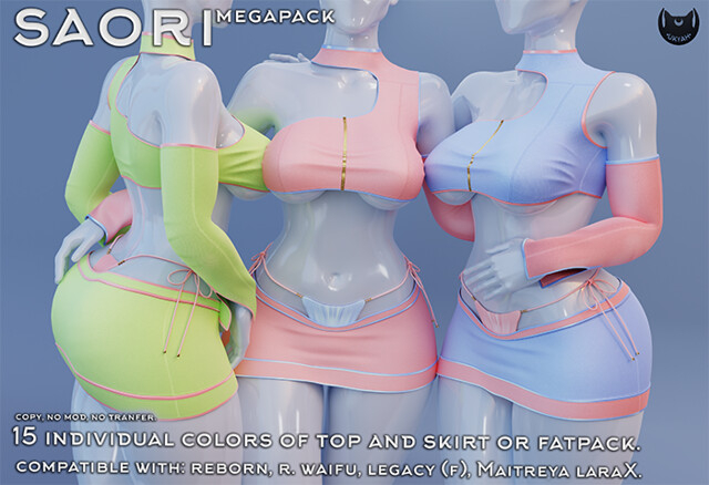 ~UKYAH~ Saori Set (Top/Skirt) - Megapack