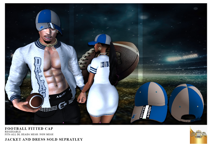 ~MM~ FOOTBALL FITTED CAP TEXAS COWBOYS