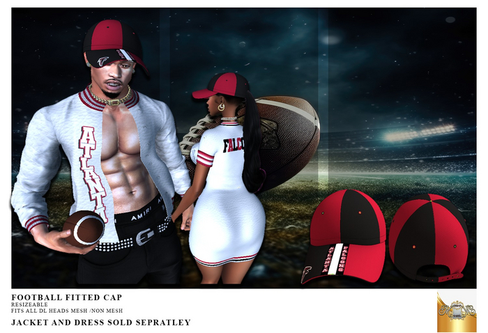 ~MM~ FOOTBALL FITTED CAP FALCONS