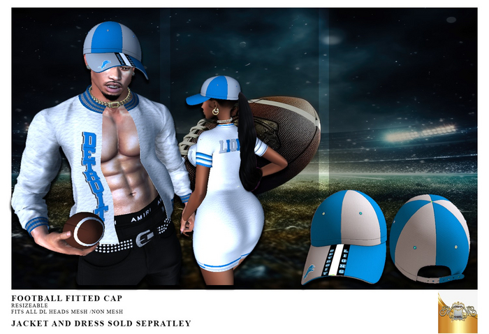 ~MM~ FOOTBALL FITTED CAP MICHIGAN