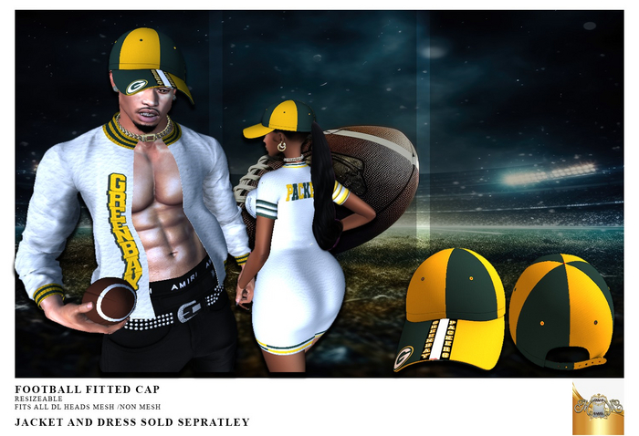 ~MM~ FOOTBALL FITTED CAP WISCONSIN