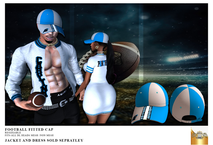 ~MM~ FOOTBALL FITTED CAP CAROLINA