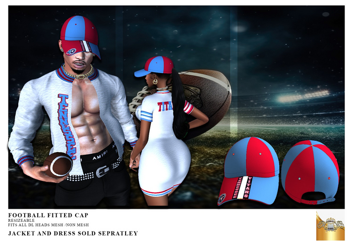 ~MM~ FOOTBALL FITTED CAP TENNESSEE 