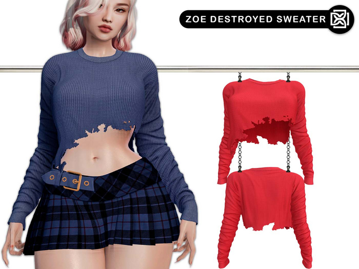 Addams - Zoe - Destroyed Sweater #07