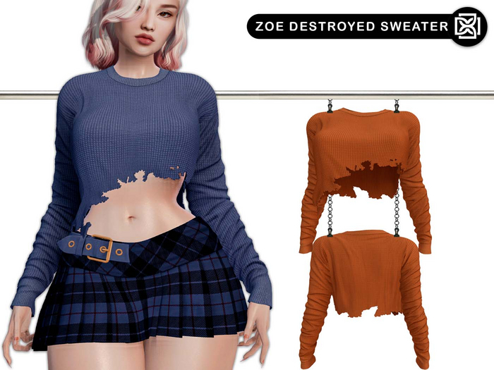 Addams - Zoe - Destroyed Sweater #20