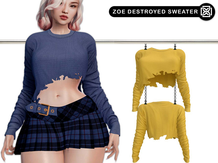 Addams - Zoe - Destroyed Sweater #23