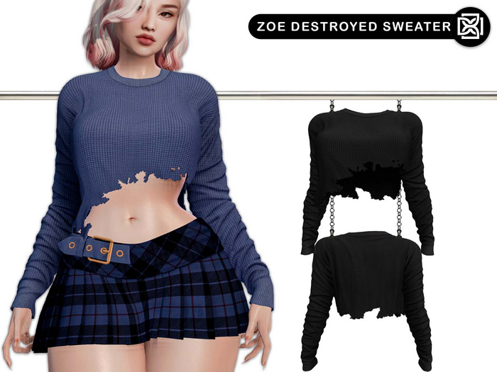 Addams - Zoe - Destroyed Sweater #30