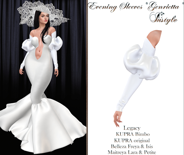 InStyle Sleeves *Genrietta*~White