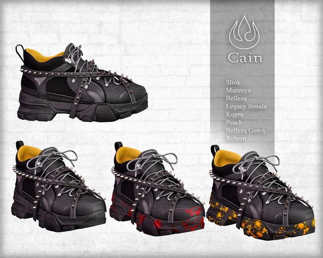 Cain - Sneakers black (DEMO)