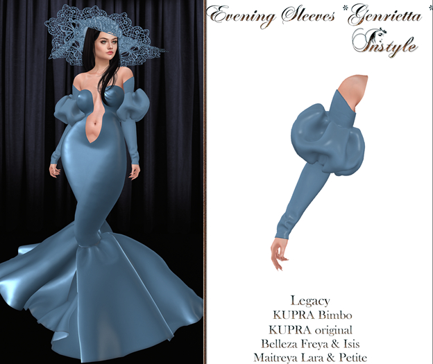 InStyle Sleeves *Genrietta*~Blue - PROMO