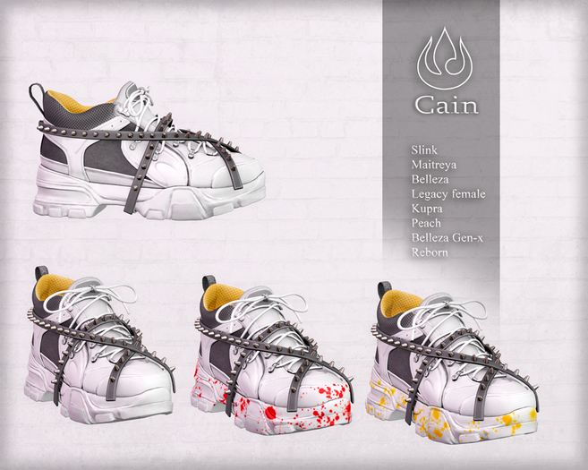 Cain - Sneakers white