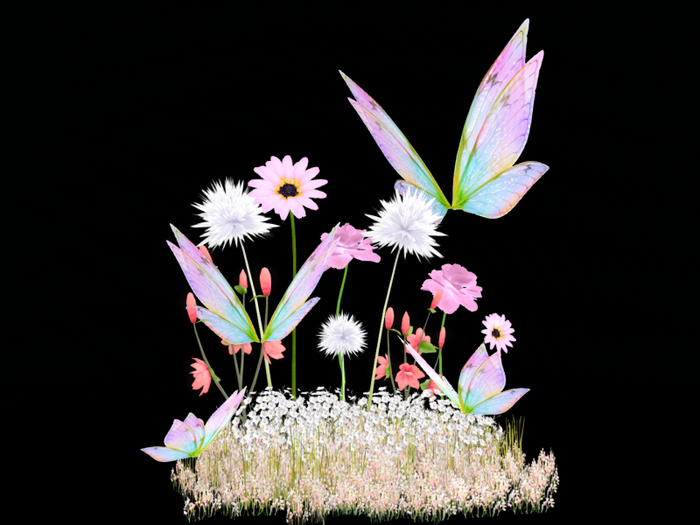 MC Spring Fantasy Butterflies Pink Set