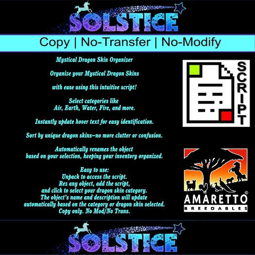 Solstice - Dragon Coat Organizer Script