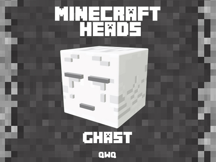 QwQ - Minecraft Ghast Head