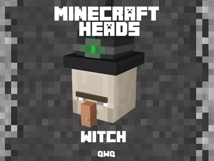 QwQ - Minecraft Witch Head