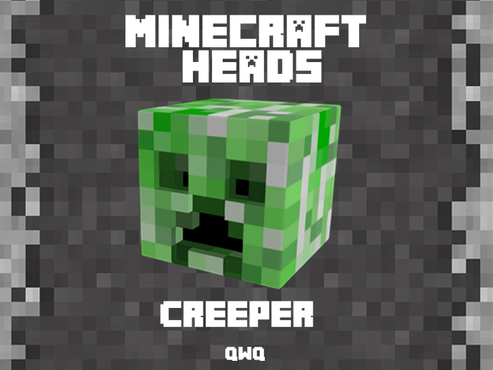 QwQ - Minecraft Creeper Head