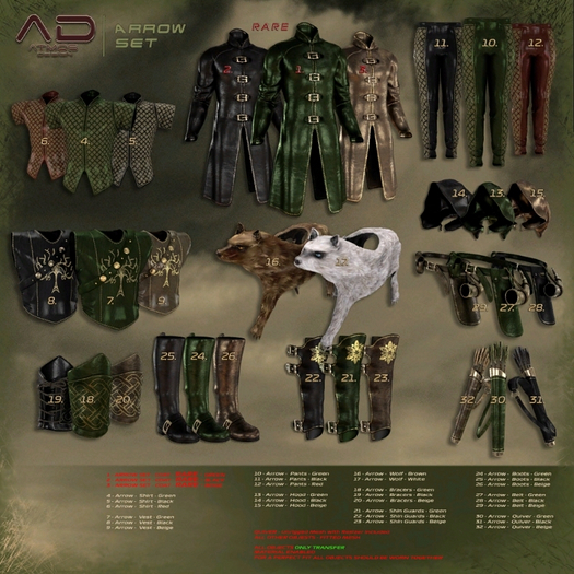 [AD] - Arrow SET full Beige Legacy 13pz