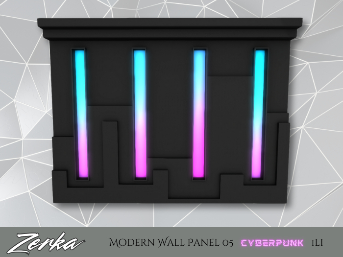 Modern Wall Panel 05 - Cyberpunk