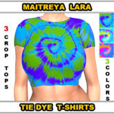 Debbie-Crop Top T-Shirt Tie Dye Set For The Maitreya Lara Body