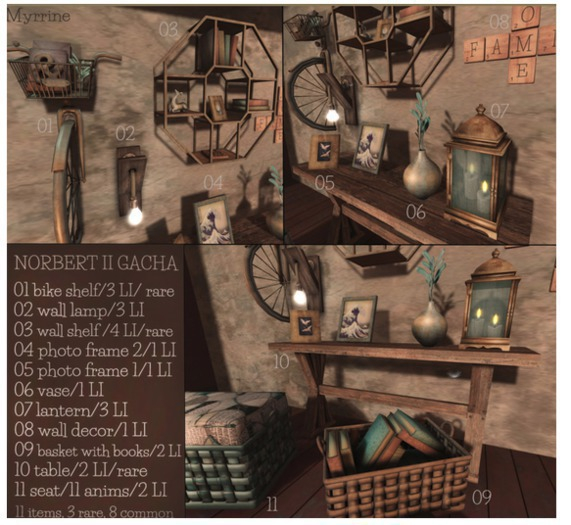 NORBERT II GACHA wall shelf RARE