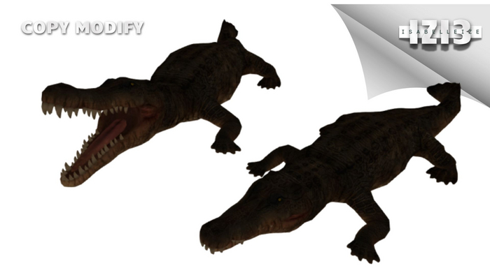 Animated  Crocodile 3 impact 2 Set Copy Modify