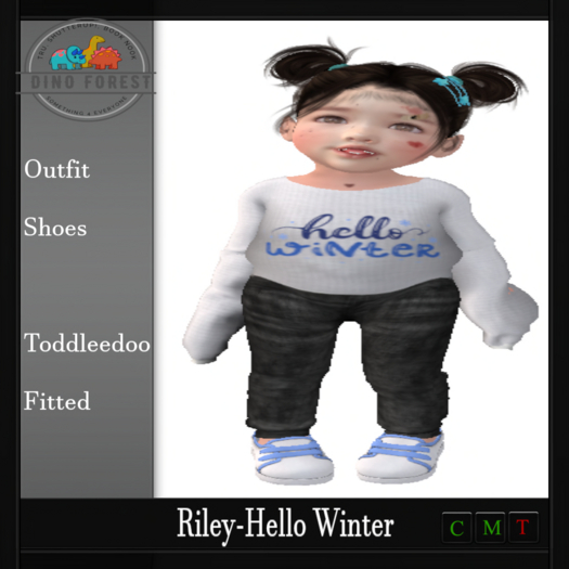 Dino Forest-Riley-Hello Winter unpacker