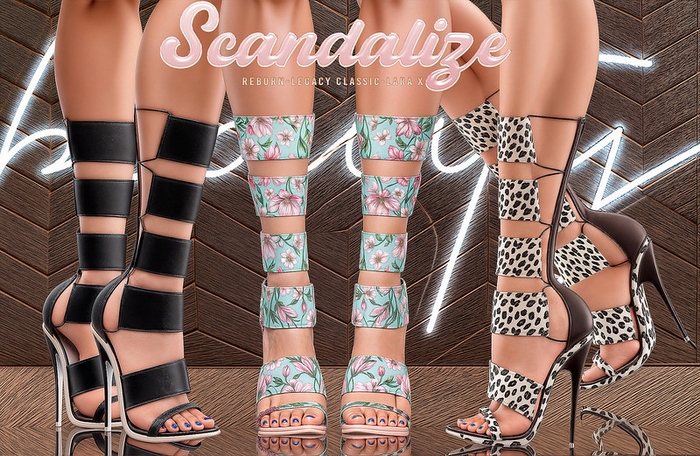 Unpack-SCANDALIZE XCHEL HEELS DEMO