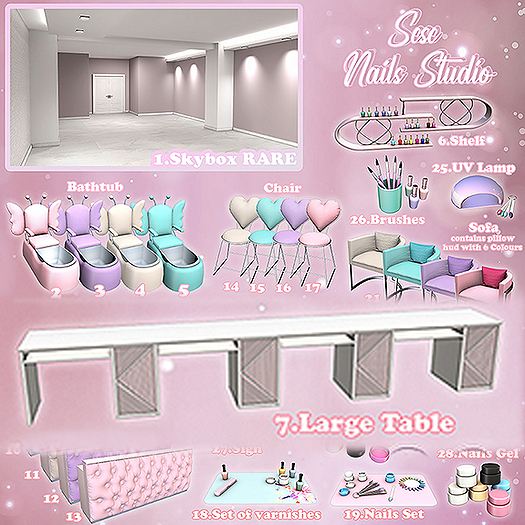 07. Sese - Nails Studio - Large Table