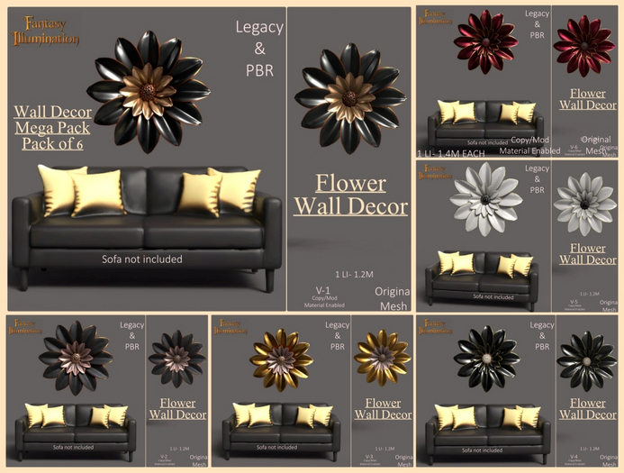 Flower Wall Decor Mega Pack