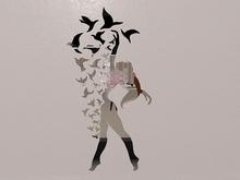 Box- D.N.Design - Woman Birds Mirror PBR