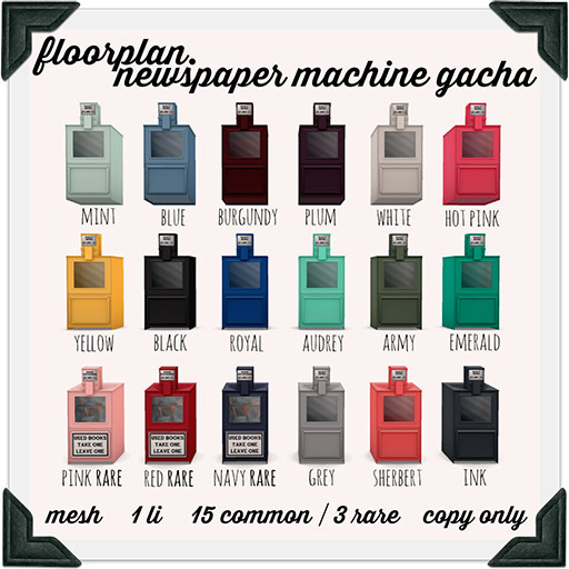 floorplan. book exchange machine / red RARE
