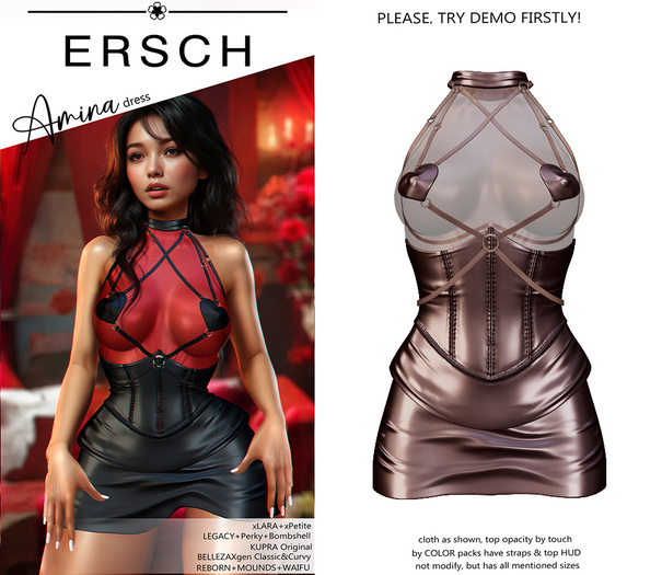ERSCH - Amina Dress -choco-